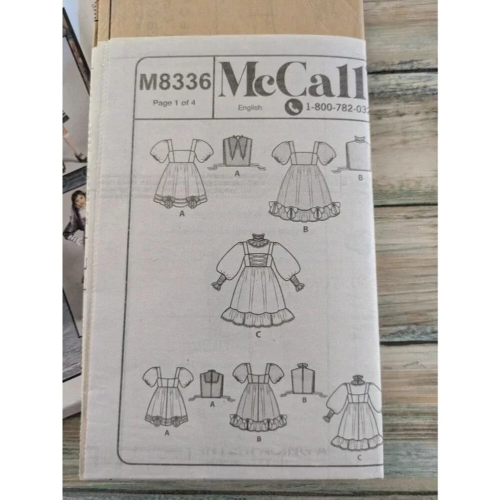 McCalls Costumes Sewing Pattern M8338 Victorian Steampunk Dress UC FF